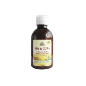 Apa de gură cu propolis, aloe vera și extract de ceai verde, 250 ml, Apidava