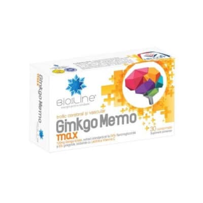 Ginkgo Memo Max, 30 de tablete, BioSunLine