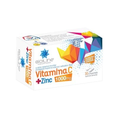 Vitamina C 1000 mg si zinc, 30 tablete, BioSunLine