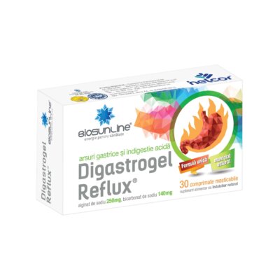 Digastrogel Reflux, 30 comprimate, Biosunline