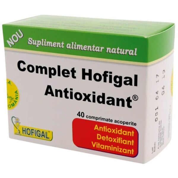 Complex antioxidant, 40 tablete, Hofigal