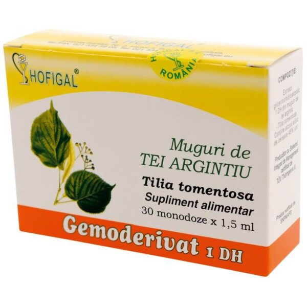 Extracte din muguri de tei argintiu, 30 doze unice, Hofigal