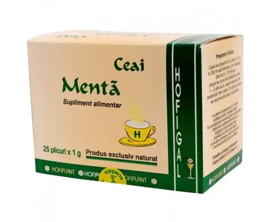 Ceai de mentă, 25 plicuri, Hofigal