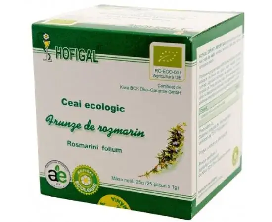 Ceai eco de rozmarin frunze, 1grX25dz, Hofigal