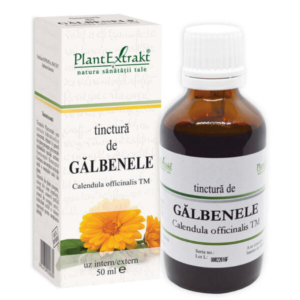 Tinctură de gălbenele, 50 ml, PlantExtrakt