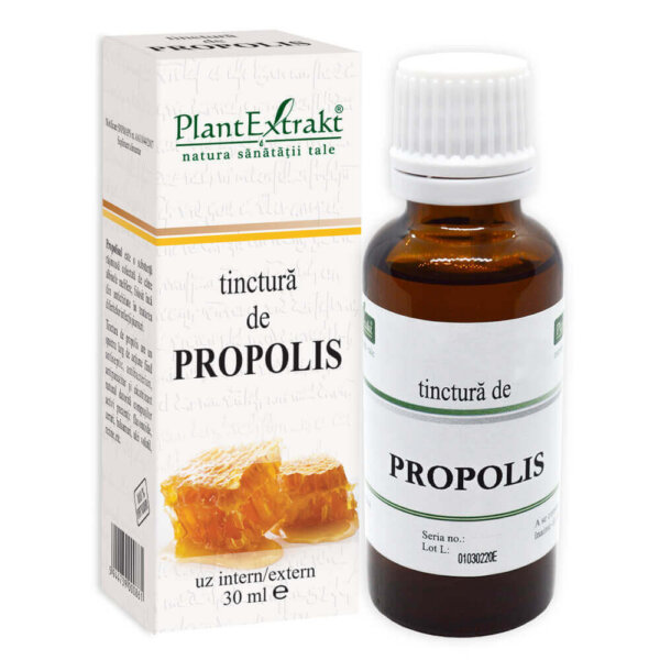 Tinctură de propolis, 30 ml, PlantExtrakt