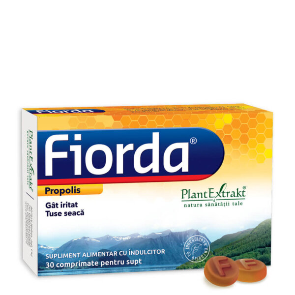Fjord cu aromă de propolis, 30 tablete, PlantExtrakt