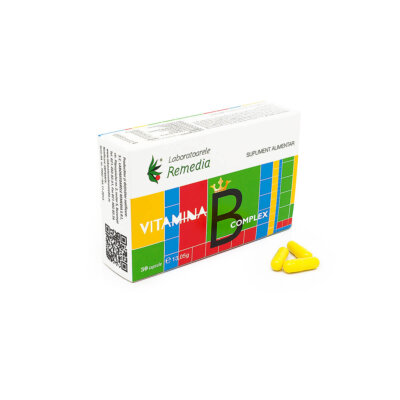Complex de vitamine B, 30 capsule, Remedia