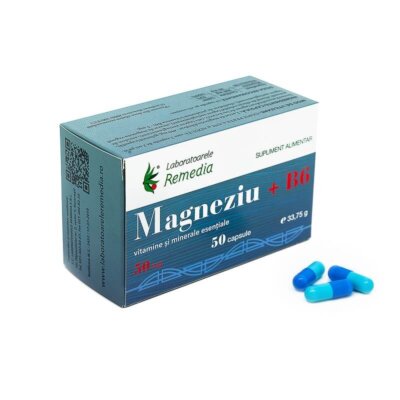 Magneziu cu B6 50 mg, 50 capsule, Remedia