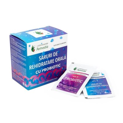 Săruri probiotice pentru rehidratare orală, 20 plicuri, Laboratoarele Remedia