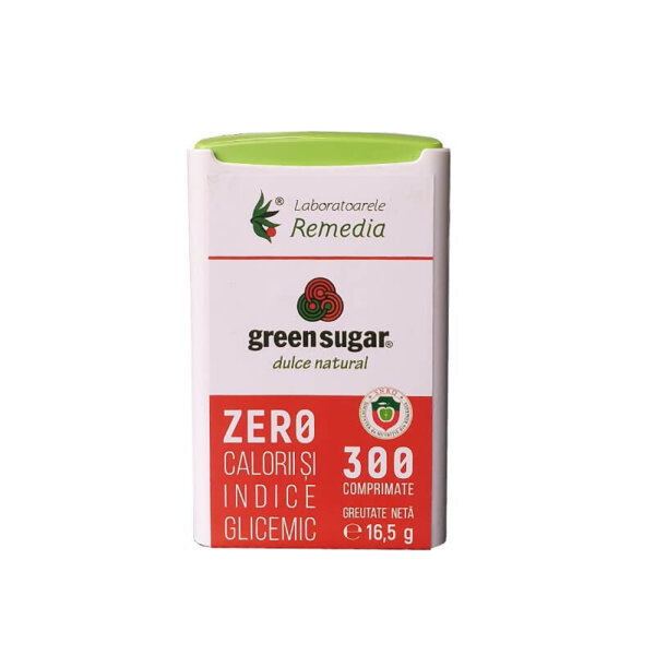 Dozator zahăr verde, 300 tablete, Remedia
