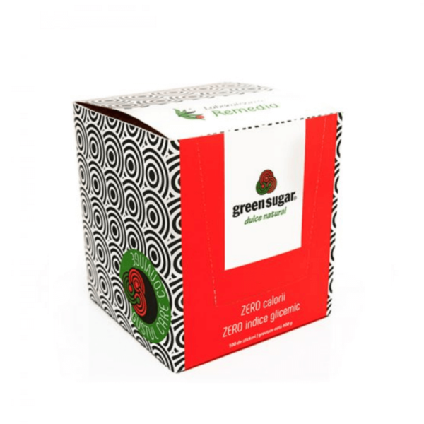 Indulcitor natural 100 batoane de zahar verde, 400g, Remedia