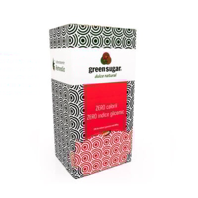 Indulcitor natural Green Sugar 200 Sticks, 800 g, Remedia