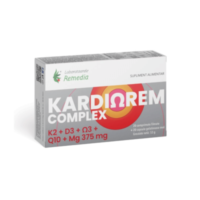 Complex Kardiorem, 20 tablete + 20 capsule gel moale, Remedia