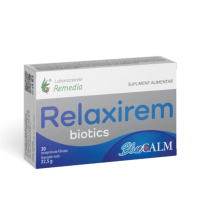 Biotics Relaxirem Bluecalm, 30 comprimate, Remedia