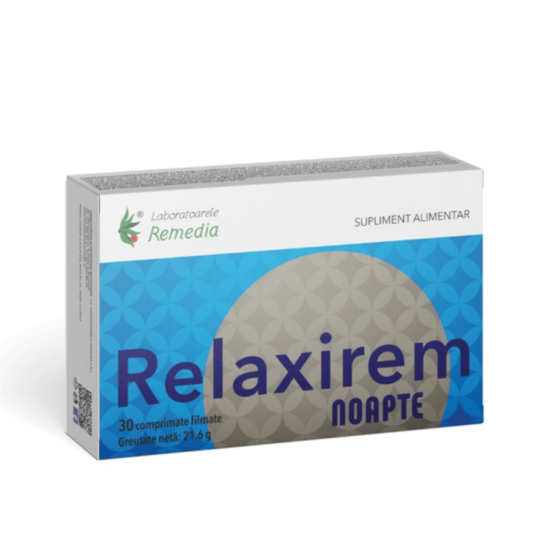 Relaxirem Napte, 30 tablete, Laboratoarele Remedia