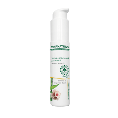 Crema hidratanta matifianta pentru ten mixt, 75 ml, Vivanatura