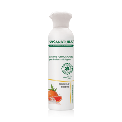 Lotiunea purificatoare pentru ten mixt si gras, 150 ml, Vivanatura