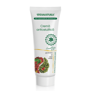 Crema anticelulitica cu guarana si ceai verde, 250 ml, Vivanatura