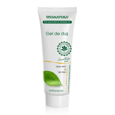 Gel de dus cu aloe vera si arbore de ceai, 250 ml, Vivanatura