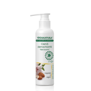 Crema demachianta migdale si argint, 145 ml, Vivanatura