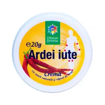 Cremă de ardei iute, 20 g, Steaua Divină