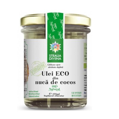 Ulei de cocos bio, 175 ml, Steaua Divina