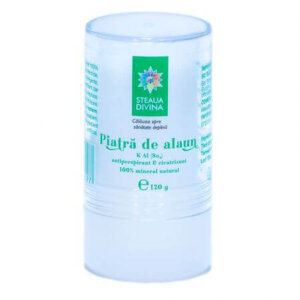 Deodorant cu piatră de alaun, 120 g, Steaua Divina
