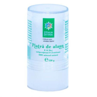 Deodorant cu piatră de alaun, 120 g, Steaua Divina