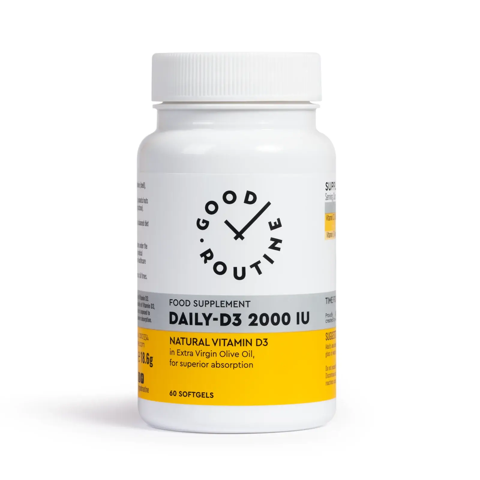 Good Routine Daily D3 Daily D3, 2000 UI, 60 de capsule, Good Routine