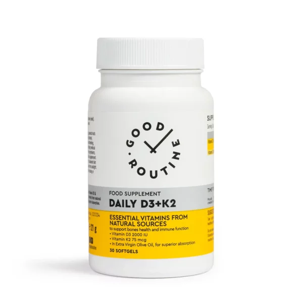 Daily D3 + K2, 30 de capsule, Good Routine, Secom
