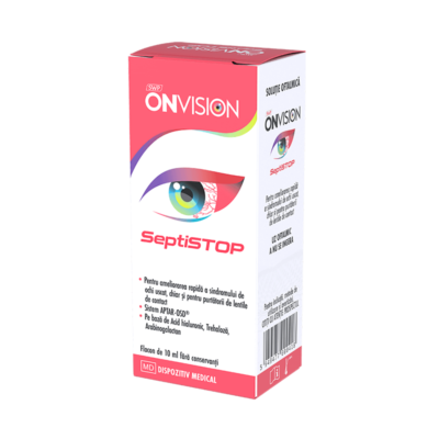 Soluție oftalmică lubrifiantă Onvision Septistop, 10 ml, Sun Wave Pharma