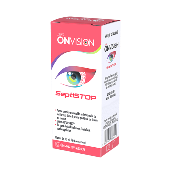 5949477000418 Soluție oftalmică lubrifiantă Onvision Septistop, 10 ml, Sun Wave Pharma
