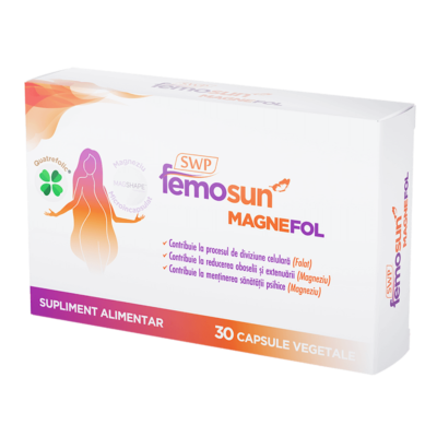 Femosun Magnefol, 30 capsule vegetale, Sun Wave Pharma
