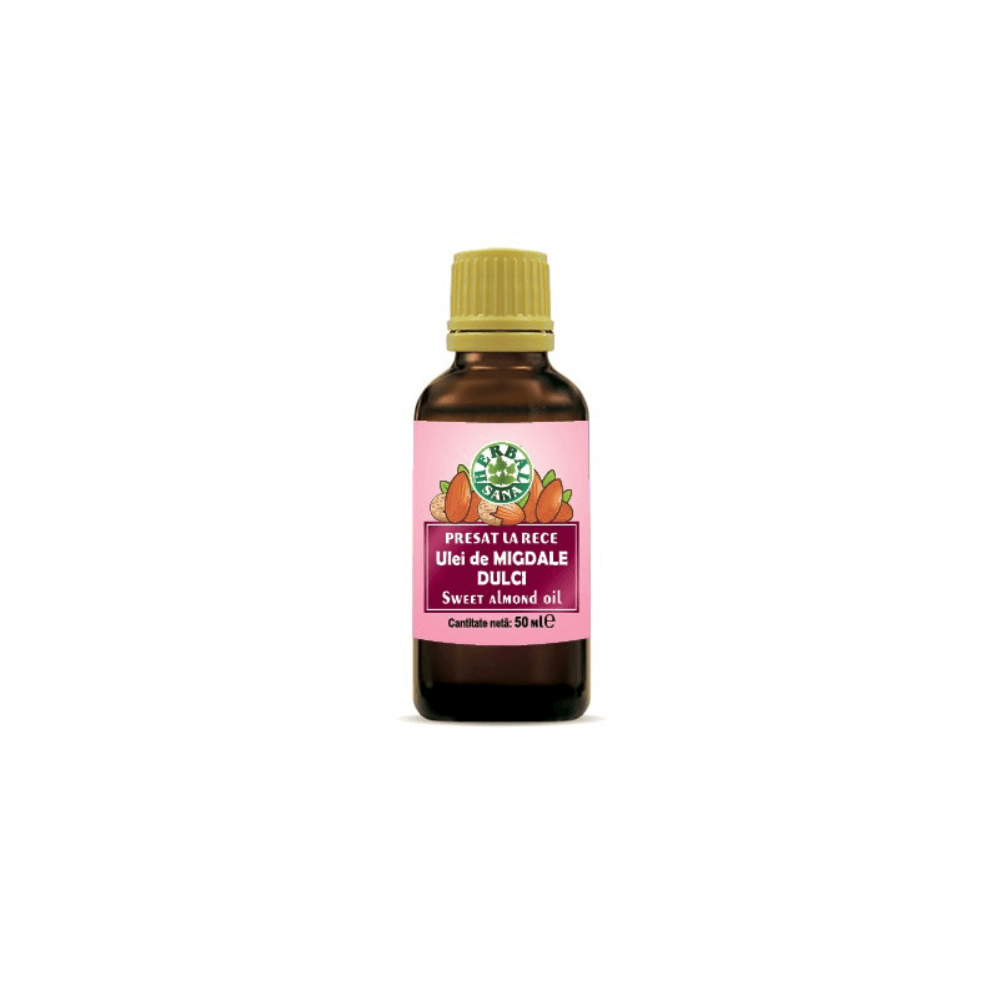 Ulei de migdale dulci presat la rece, 50 ml, Herbavit
