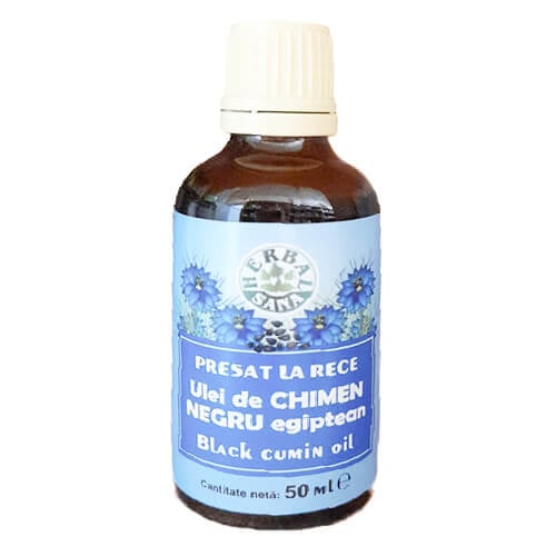 Ulei de chimen negru presat la rece, 50ml, Herbavit