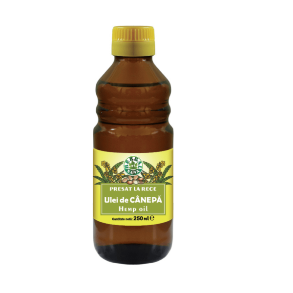 Ulei de cânepă presat la rece, 250 ml, Herbal Sana, Herbavit