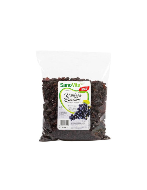 Struguri uscați de Corint, 500 g, Sanovita