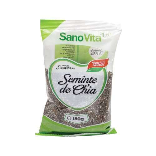 Semințe de chia, 150 g, Sanovita