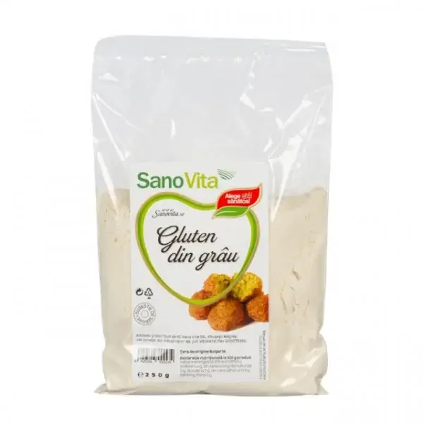 Gluten de grau, 250 g, Sanovita