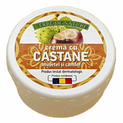 Crema de castane, musetel si camfor, 20 g, Manicos