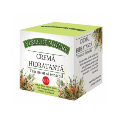 Crema hidratanta pentru piele uscata si sensibila, 50 ml, Verre de Nature