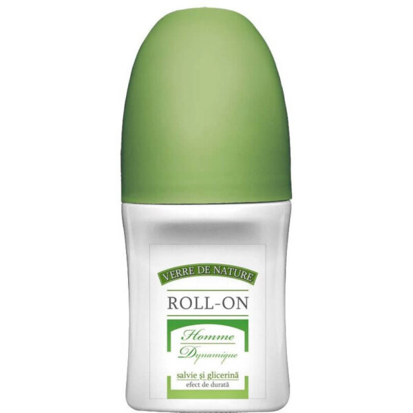 Homme Dynamique sage roll-on, 50 ml, Verre de Nature