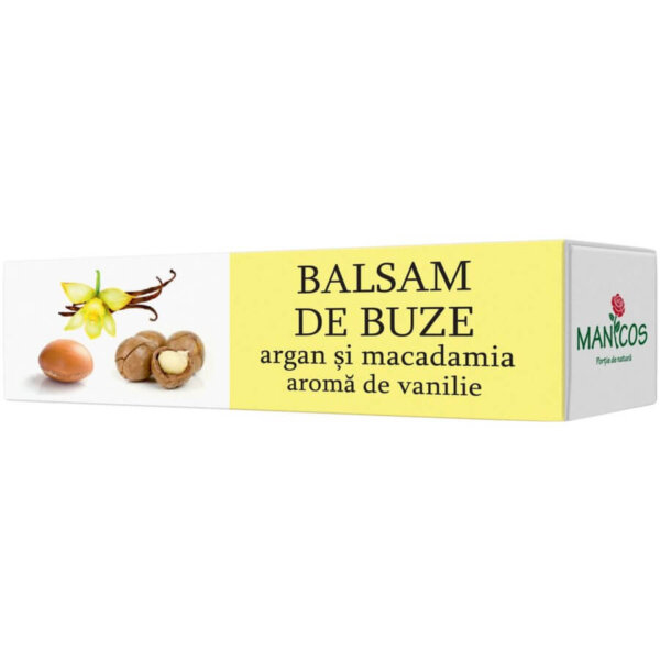 Balsam de buze cu ulei de argan, aromă de macadamia și vanilie, 4,8 g, Verre de Nature