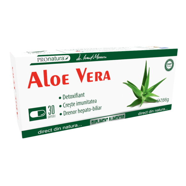 Aloe Vera, 30 capsule, Pro Natura