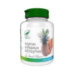 Ananas & Papaya enzymes, 100 comprimate, Pro Natura