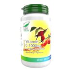Vitamina C 1000mg cu Măceș și Acerola - aromă Grapefruit, 60 comprimate, Pro Natura