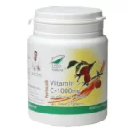 Vitamina C 1000mg cu măceș și acerola, cu aromă de portocală 60cpr, Medica