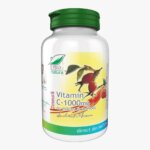 Vitamina C 1000mg cu Măceș & Acerola – aromă Zmeură, 60 comprimate, Pro Natura