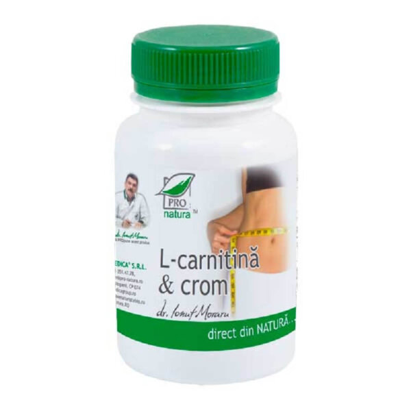 L-carnitină&crom, 60 capsule, Pro Natura